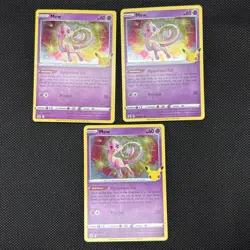 2021 Pokemon Celebrations Mew Holo Rare 011/025 LOT OF 3 - Image 1