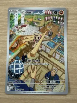 Pokemon TCG Timburr 183/167 | Twilight Masquerade | Illustration Rare - NM / M - Image 1