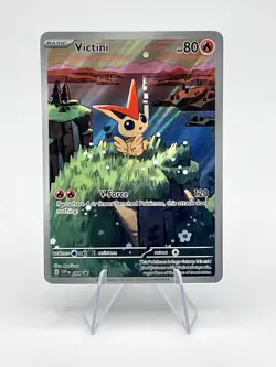 Pokemon TCG Victini Black Star Promo SVP 208 Holo Full Art Illustration English - Image 1