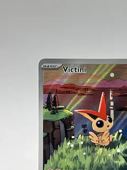Pokemon TCG Victini Black Star Promo SVP 208 Holo Full Art Illustration English - Image 3
