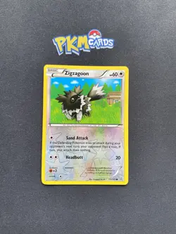 Pokemon TCG Zigzagoon Primal Clash 111/160 Regular LP. - Image 1
