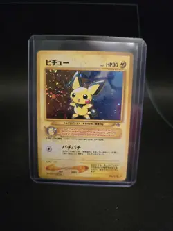 Pokemon Japanese Neo 1 Genesis Pichu Holo Rare No. 172 NEAR MINT - Image 1