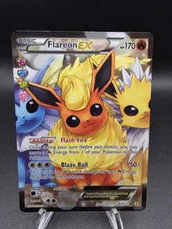 Flareon EX Full Art RC28/RC32 Pokemon Generations Radiant Collection Holo TCG EN - Image 1