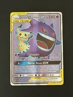 Pokemon TCG - Gengar & Mimikyu GX - 164/181 - Holo Ultra Rare - SM: Team Up - NM - Image 1