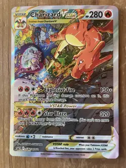 Pokemon TCG Charizard Vstar SWSH262 Black Star Promo NM Condition - Image 1