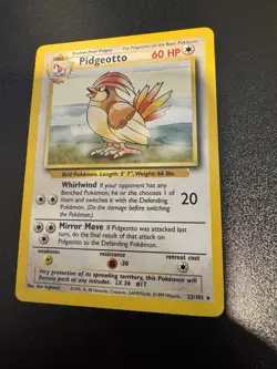 Vintage Pokemon Pidgeotto 22/102 Base Set Non-holo Rare Unlimited NM - Image 1