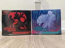 Pokemon TCG Destined Rivals ETB + Journey Together ETB Elite Trainer Box LOT! - Image 1