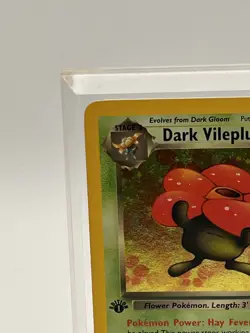 Pokemon Dark Vileplume Team Rocket 1st Edition Holo Rare 13/82 Holo Swirl - Image 4