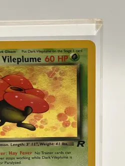 Pokemon Dark Vileplume Team Rocket 1st Edition Holo Rare 13/82 Holo Swirl - Image 5