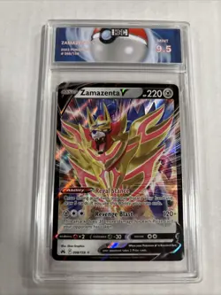 2023 Pokemon Zamazenta V #98 HGC 9.5 (sb6) - Image 1