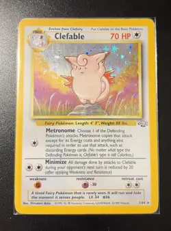 Pokemon TCG Clefable 1/64 Jungle 1999-2000 Holo - LP - Image 1