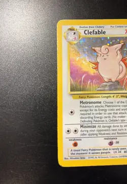 Pokemon TCG Clefable 1/64 Jungle 1999-2000 Holo - LP - Image 2