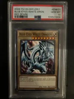 2024 YU-GI-OH BLUE-EYES WHITE DRAGON LDK2-ENK01 PSA 10 - Image 1