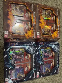 One Piece Card Game: Illustration Box (IB-05) Vol.5 x2 and Vol.6 x2 SEALED!! - Image 2