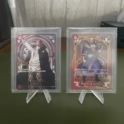 Shanks Silver 09-004 SP and Ray OP09-005 SP One Piece TCG JAP Set of 2 - Image 1