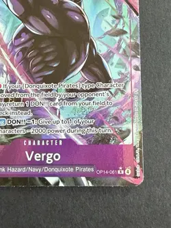Vergo Alt Art OP14-061 One Piece TCG Azure Sea's Seven English NM Pack Fresh! - Image 5