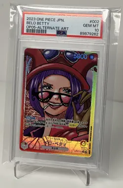 Belo Betty Leader Alternate Art One Piece OP05-002 PSA 10 New Era Japan GEM MINT - Image 1