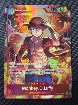 One Piece TCG Monkey D Luffy ST10-006 SR Treasure Booster Set Promo NM - Image 1