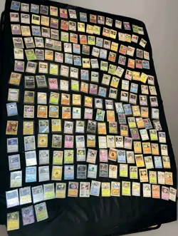 213 Pokemon Cards Lot - Holo / Non-Holo Mix - All Sleeved - Variety - No Binder - Image 1