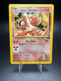 🔥 BLAINE’S CHARMELEON - GYM CHALLENGE - 31/132 - MINT VINTAGE POKEMON CARD 🔥 - Image 1