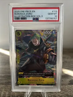 Roronoa Zoro (Illustration Box Vol.3) OP07-113 One Piece Promotion Cards Foil - Image 1
