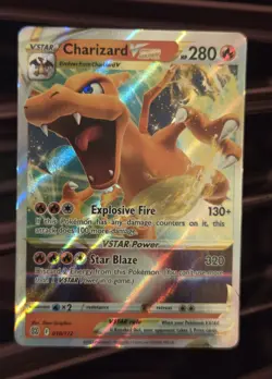 Pokemon Card Charizard VSTAR 018/172 Pack Fresh NM+ Brilliant Ultra Rare V Star - Image 1