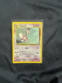 Espeon 1/75 Neo Discovery Holo Rare WOTC Pokemon Card LP Vintage Eeveelution - Image 5