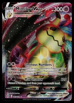 Pokemon Card - Mimikyu VMAX Brilliant Stars 069/172 Ultra Rare - Image 1
