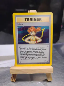 Pokemon Misty Gym Heros Unlimited Trainer Card 18/132 Holo - Image 1