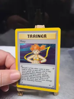 Pokemon Misty Gym Heros Unlimited Trainer Card 18/132 Holo - Image 3