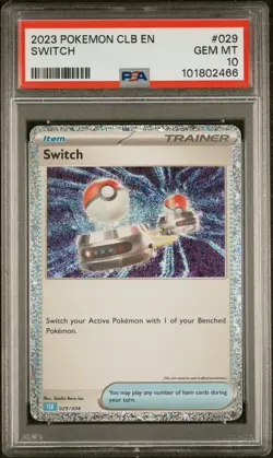 2023 POKEMON CLB-TRADING CARD GAME CLASSIC #029 SWITCH PSA 10 - Image 1