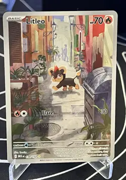 Litleo 139/132 Illustration Rare Pokemon Card Mega Evolutions - Mint - Image 1