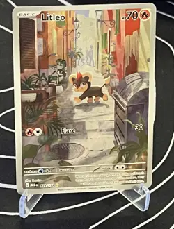 Litleo 139/132 Illustration Rare Pokemon Card Mega Evolutions - Mint - Image 2