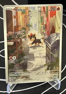 Litleo 139/132 Illustration Rare Pokemon Card Mega Evolutions - Mint - Image 3