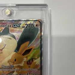 Pokemon TCG Eevee & Snorlax GX TAG TEAM Promo Holo Card SM169 - Image 2