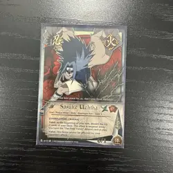 Naruto TCG CCG Sasuke Uchiha Card Foil US123 English Near Mint 2002 - Image 5