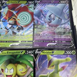 Lot Of 6 Jumbo Pokemon Promo Cards - Silvally GX Pokemon GO Virizion Orbeetle - Image 3
