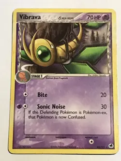 VIBRAVA 42/101 UNCOMMON EX Dragon Frontiers 2006 Pokemon Card - Image 2