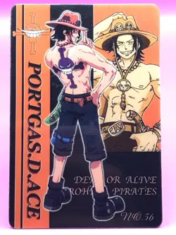 Ace One Piece Plastic Card Bandai Japan Japanese Very Rare No.56 2002 F/S - Image 1
