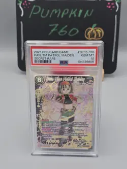 Pan, Time Patrol Maiden BT15-155 SCR GEM MINT Dragon Ball Super TCG Card PSA 10 - Image 1