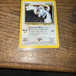 Pokemon TCG Lugia Neo Genesis Holo Rare Card 9/111 Unlimited Edition Vintage - Image 3