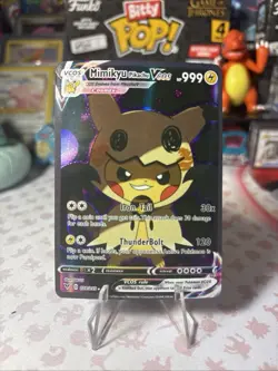 Mimikyu Pikachu VCos Cute Kawaii Fan Art Card - NM - Image 1