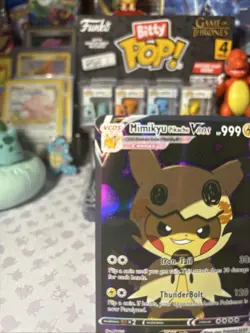 Mimikyu Pikachu VCos Cute Kawaii Fan Art Card - NM - Image 2
