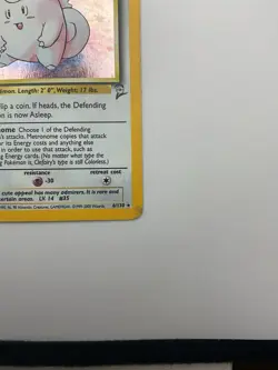 Clefairy 5/102 Base Set 2 Unlimited Holo WOTC Wizards Pokemon Trading Card Game - Image 3