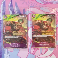 Roronoa Zoro OP-06 Pre-Release Winner Promo SEALED P-045 One Piece Card English - Image 1
