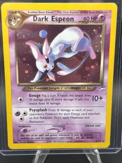 Dark Espeon - 4/105 - Pokemon Neo Destiny Unlimited Holo Rare Card WOTC - Image 1