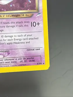 Dark Espeon - 4/105 - Pokemon Neo Destiny Unlimited Holo Rare Card WOTC - Image 4