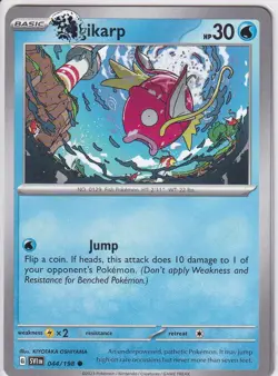 ERROR CARD! Magikarp 044/198 SV01: Scarlet & Violet Base Set Regular SMUDGE - Image 1