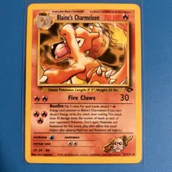 Blaine’s Charmeleon 31/132 Gym Challenge Pokemon Card LP - Image 1