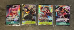 One Piece TCG - Illustration Box Volume 3 & 4 Promo Card Set Of 4 English Sealed - Image 1